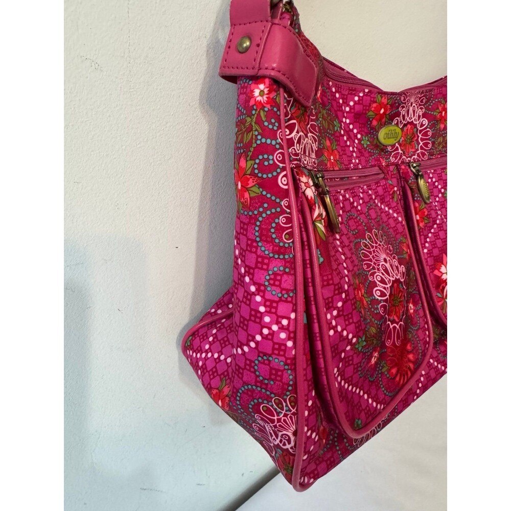 OILILY VIBRANT PINK FLORAL SHOULDERBAG - Picture 2 of 7